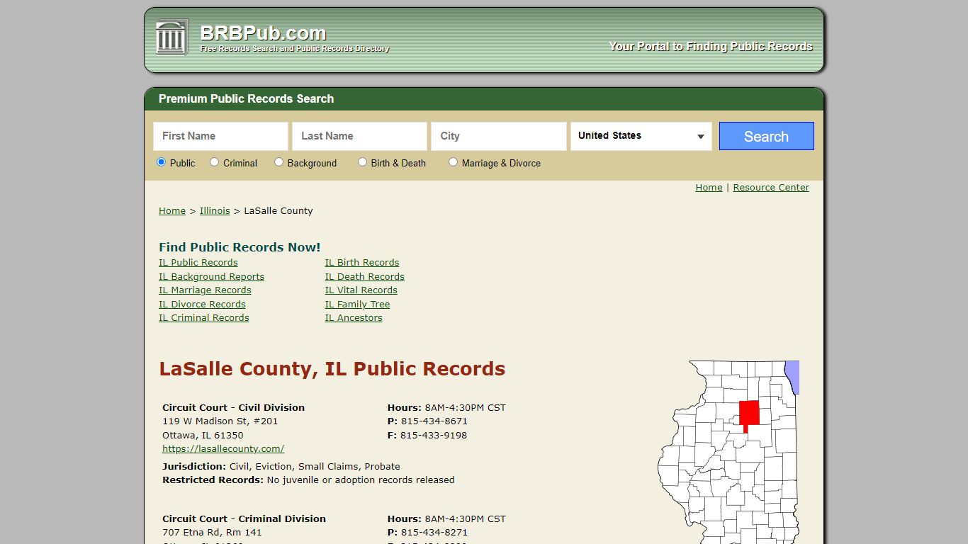 LaSalle County Public Records | Search Illinois Government ...